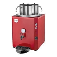 Remta 3 Demlikli Jumbo Çay Makinesi, 40 L, Elektrikli, Kırmızı, 54x40x71, DE10.KIRMIZI