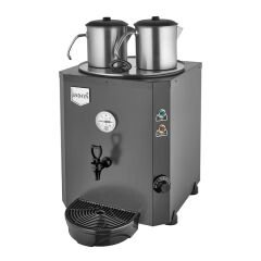 Remta 2 Demlikli Jumbo Şamandıralı (Şebeke) Çay Makinesi, 23 L, Elektrikli, Siyah, 48x36x62, DE11S.SİYAH