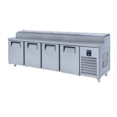 Ice Inox Make Up Kısa Buzdolabı 4 Kapılı, PTS-L 650 CR, 250x70x97