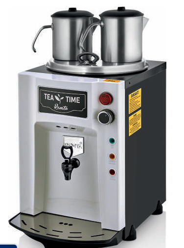 Remta Premium Jumbo Çay Makinesi, 2 Demlikli, 15 L, Elektrikli, Beyaz, 47x30x58, DE12P.BEYAZ