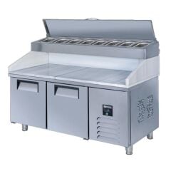 Ice Inox Mermerli Make Up Buzdolabı 3 Kapılı, PTS HM 515, 200x70x130