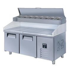 Ice Inox Mermerli Make Up Buzdolabı 4 Kapılı, PTS HM 650 CR, 250x70x130