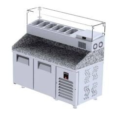 Ice Inox Make Up 40X60 Tepsi Kapasiteli Buzdolabı 2 Kapılı, PTS GR 330, 150x80x108/150