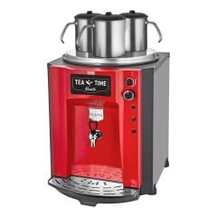 Remta Premium Jumbo Şamandıralı (Şebeke) Çay Makinesi, 3 Demlikli, 40 L, Elektrikli,Kırmızı, 54X40X71, DE10SP.KIRMIZI