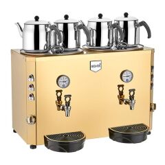 Remta Jumbo Şamandıralı Çay Makinesi, 4 Demlikli, 46 L, Elektrikli, 68x61x68, DE13S