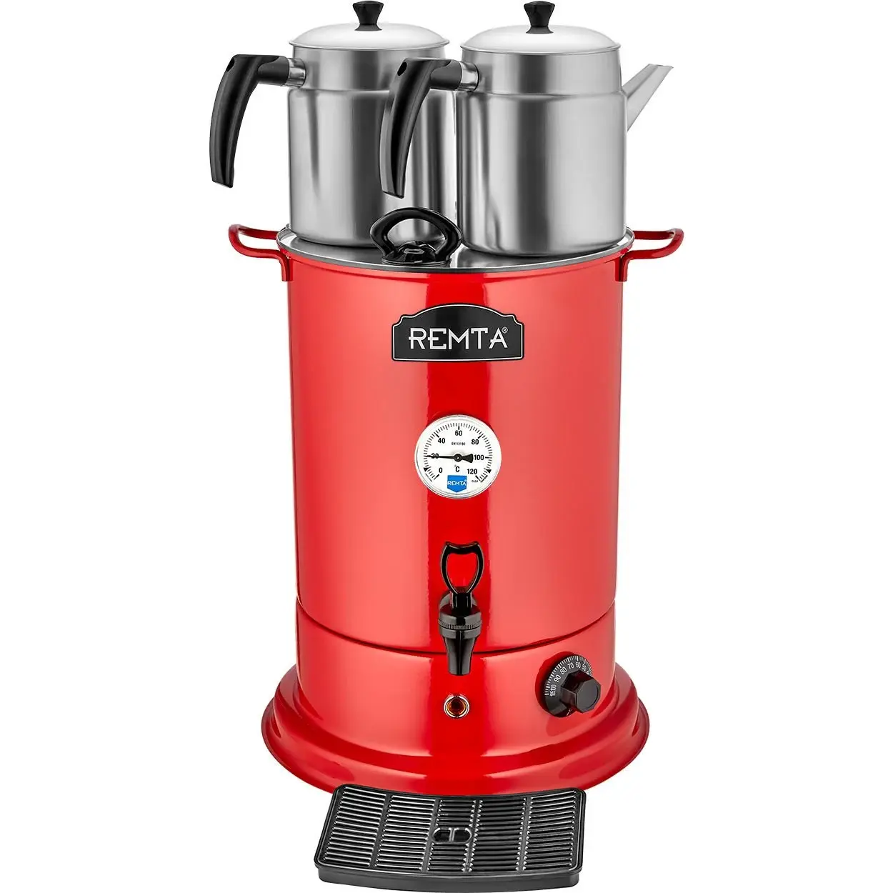 Remta Elite Çay Makinesi, 2 Demlikli, 18 L, Elektrikli, Kırmızı, EL11