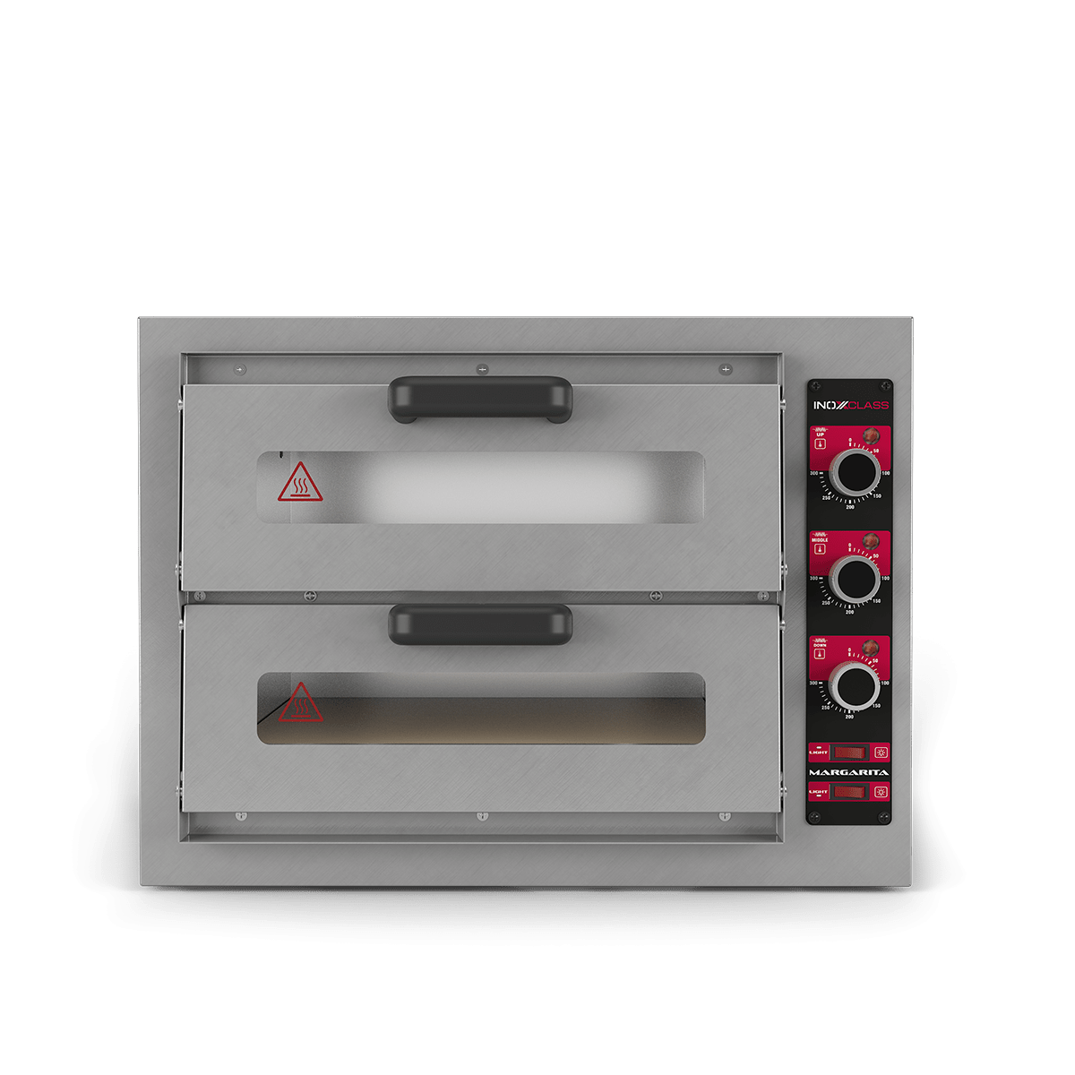 Inoxclass Çift Katlı Elektrikli Mini Pizza Fırını, Margarita M-302EL