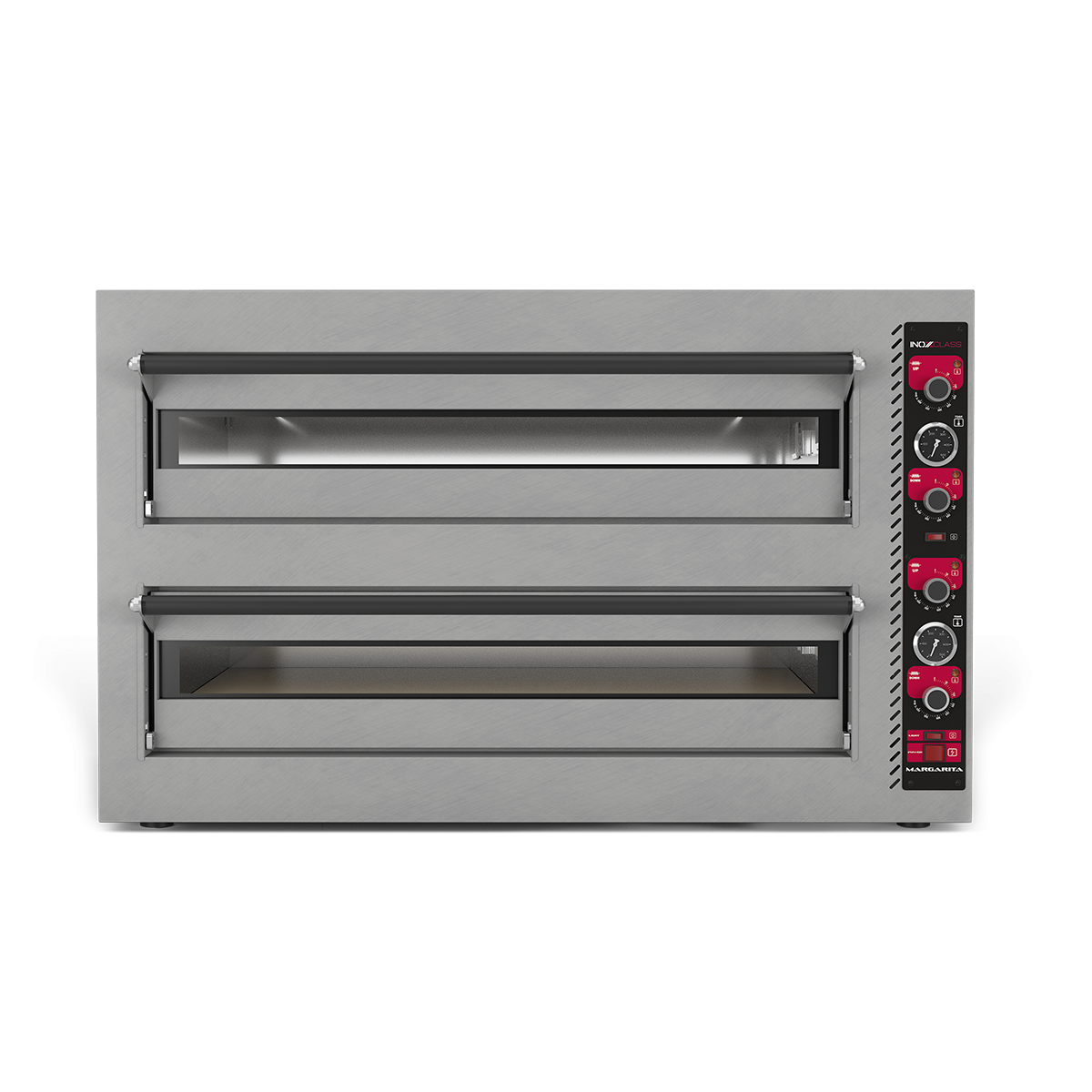 Inoxclass Çift Katlı Elektrikli Pizza Fırını 30 cm x 12 Kapasiteli, Margarita M-602E