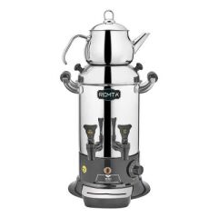 Remta Mini Çift Demlikli Çay Makinesi , 5 L, 31x27x52 cm, R25