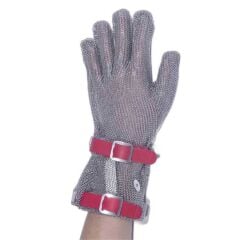 Epinox Çelik Eldiven Uzun 8 Cm Kırmızı (M) EL-UZK
