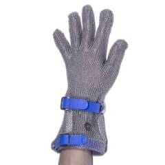 Epinox Çelik Eldiven Uzun 8 Cm Mavi (L) EL-UZM