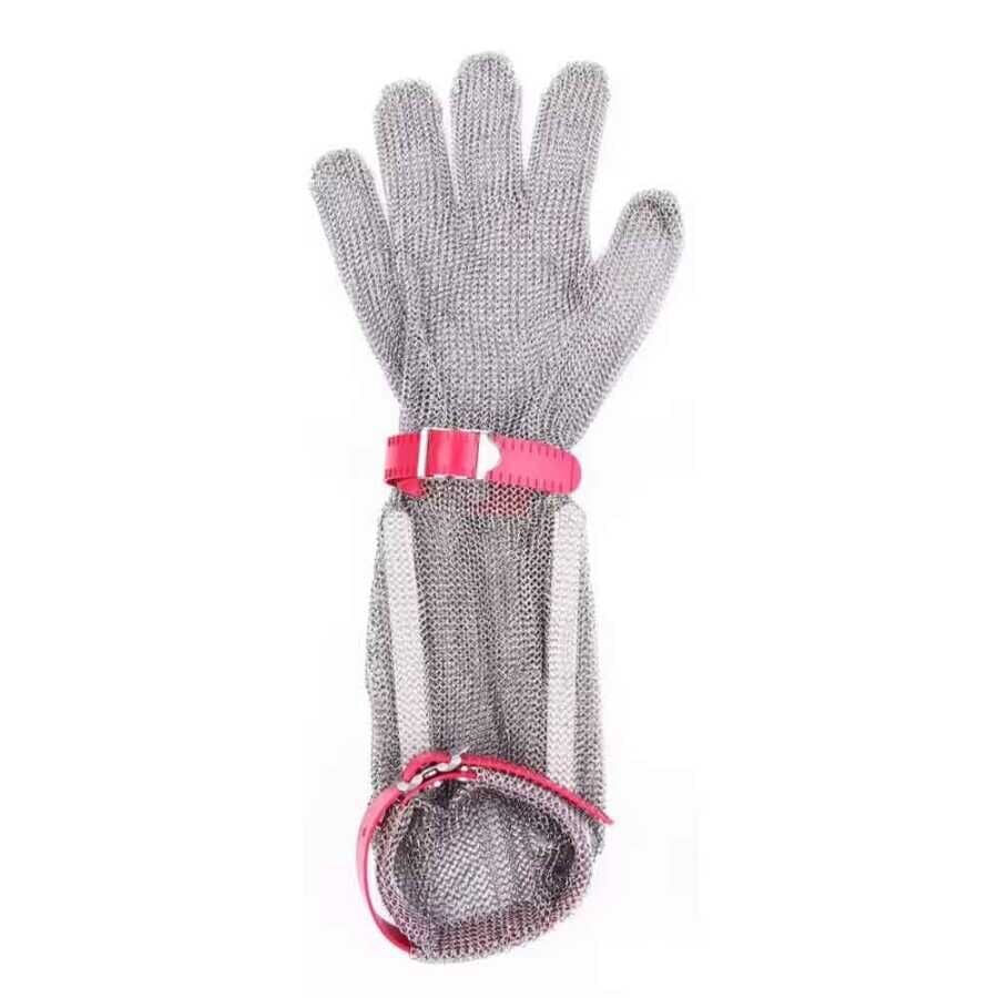 Epinox Çelik Eldiven Uzun 19 Cm Kırmızı (K) EL-19K