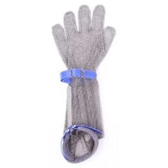 Epinox Çelik Eldiven Uzun 19 Cm Mavi (M) EL-19M