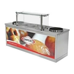 Empero Saray ve İzmir Lokma Makinesi Tezgahı Lpg-Ng,  220x70x85/132, EMP.LK.006