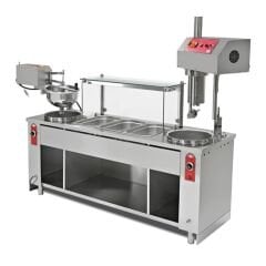 Empero Saray ve İzmir Lokma Makinesi Tezgahı Elektrikli 220V,  220x75x85/132, EMP.LK.007