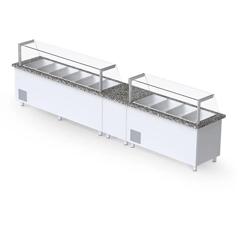 Iceinox Servis Buzdolabı-Servis Ünitesi 3 Kapılı STH F 515 CR, 200x80x132