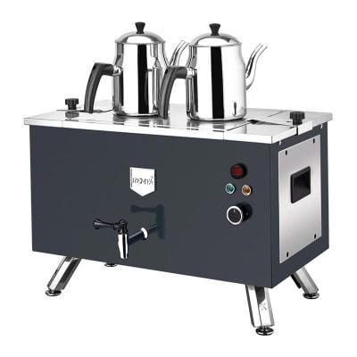 Remta Çift Cidarlı Çay Ocağı ,Şamandıralı,2 Demlikli, 20 L, Elektrikli, Siyah, 51x28x41 cm, EP02(L).SİYAH