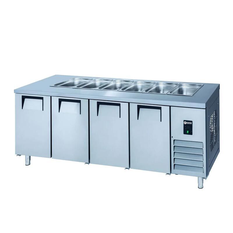 Iceinox Servis Buzdolabı 4 Kapılı STS 650, 250x70x85