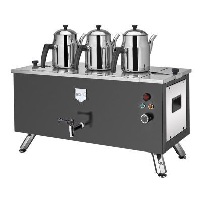 Remta Çift Cidarlı Çay Ocağı ,Şamandıralı,3 Demlikli, 31 L, Elektrikli, Siyah, 62X25X44 cm, EP03(L).SİYAH