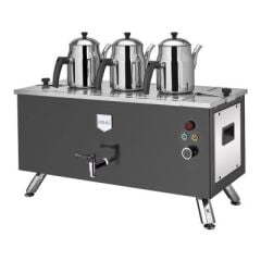 Remta Çift Cidarlı Çay Ocağı ,Şamandıralı,3 Demlikli, 31 L, Elektrikli, Siyah, 62X25X44 cm, EP03(L).SİYAH