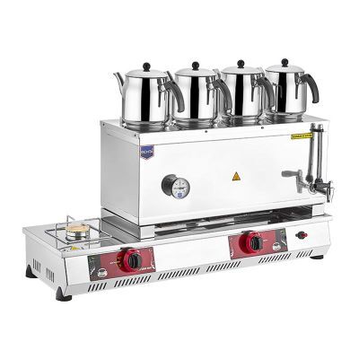 Remta 85 Model Dört Demlikli Gazlı CE Çay Ocağı, 43 L, 102x30x54 cm, N14