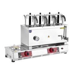 Remta 85 Model Dört Demlikli Gazlı CE Çay Ocağı, 43 L, 102x30x54 cm, N14