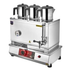 Remta 55 Model Üç Demlikli Pleytsiz Gazlı CE Çay Ocağı,34 L, 55x40x47 cm, N13(P)