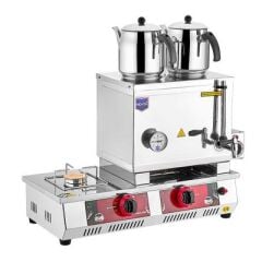Remta 30 Model Çift Demlikli Gazlı+Elk. CE Çay Ocağı,24 L, 72x25x44 cm, N11(E)