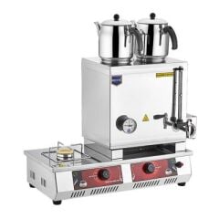Remta 40 Model Çift Demlikli Gazlı+Elk. CE Çay Ocağı,29 L,  72x30x50 cm, N12(E)