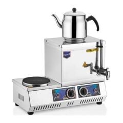 Remta 15 Model Ocaklı Çay Ocağı, Tek Demlikli, 14 L, Elektrikli, 50x27x37 cm, K30
