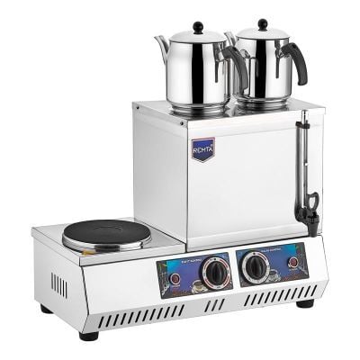 Remta 20 Model Ocaklı Çay Ocağı, Çift Demlikli, 14 L, Elektrikli, 50x27x37 cm, K31(A)