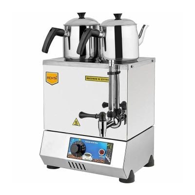 Remta 20 Model Çay Ocağı, Çift Demlikli, 14 L, Elektrikli,  29x27x37 cm, EP02(A)