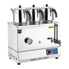 Remta 55 Model Çay Ocağı, Üç Demlikli, 34 L, Elektrikli, 41x31x50 cm, EP03