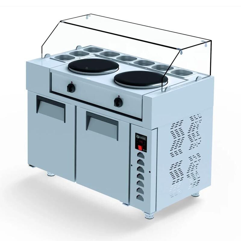 Iceinox Krep Buzdolabı KRN 330, 125x70x133