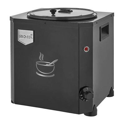 Remta Çorba Isıtıcısı Jumbo Model, 9 L, Siyah , 31x28x34 cm, CB18