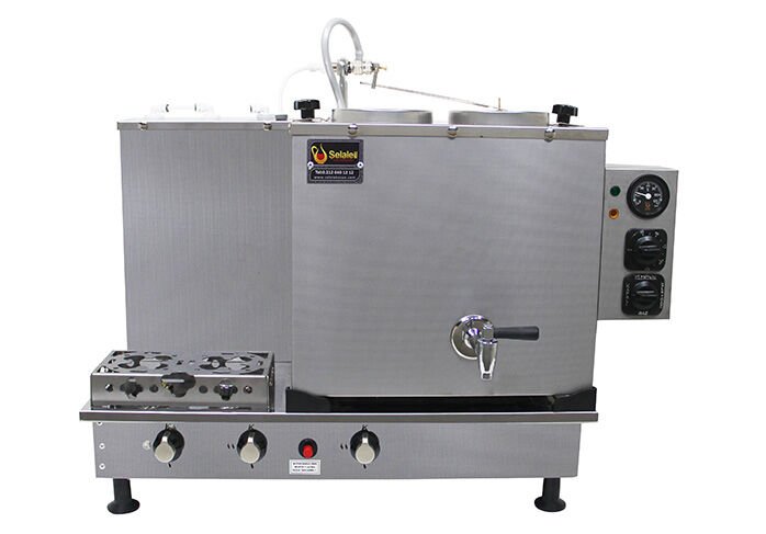 Şelale 2 Demlikli Çay Kazanı Termobox Inox, TBİ2D