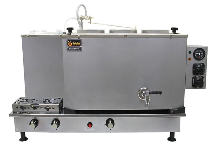 Şelale 4 Demlikli Çay Kazanı Termobox Inox, TBİ4D