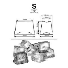 Icetech SS-25 Hazneli Küp Buz Makinesi, 22 kg/gün Kapasiteli, SS-25