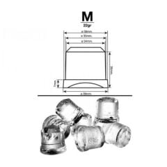 Icetech SS-135 Hazneli Küp Buz Makinesi, 119 kg/gün Kapasiteli, SS-135