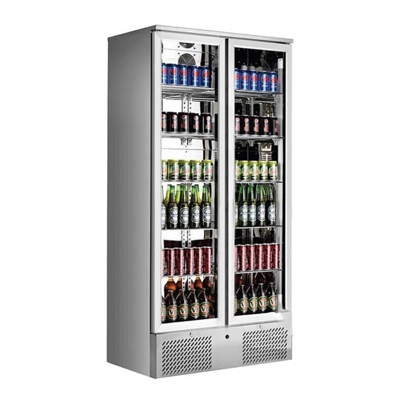 Gastrotech Gtech Bar Arkası Şişe Soğutucu Dolap, Dik Tip, İki Kapılı, 458 L, Inox SC-458F-S