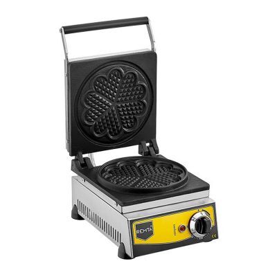 Remta Tekli Çiçek Model Waffle Makinesi, 21 cm, Elektrikli, 26x42x24 cm, W12
