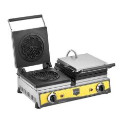 Remta Çiftli Çiçek Model Waffle Makinesi, 16 cm, Elektrikli, 54x41x22 cm, W13