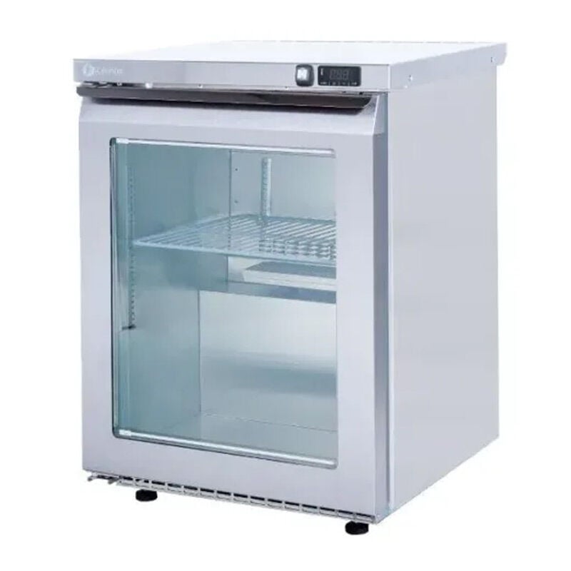 Iceinox Tezgah Altı Krom Mini Buzdolabı Cam Kapak OTS 140 CR UG, 60X64X82