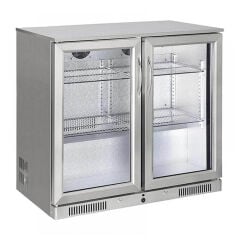 Şenox Bar Tipi Krom Şişe Soğutucu Çift Kapılı, SBC-250