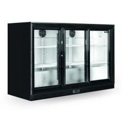 Ice Inox Bar Tipi Çarpma Kapı Buzdolabı 3 Kapılı GBB 350, 135X53X90