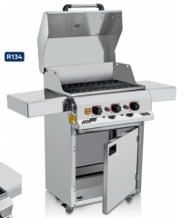 Remta Bahçe Tipi Döküm Barbekü, LPG (Tüplü),  53X100X109 cm, R134