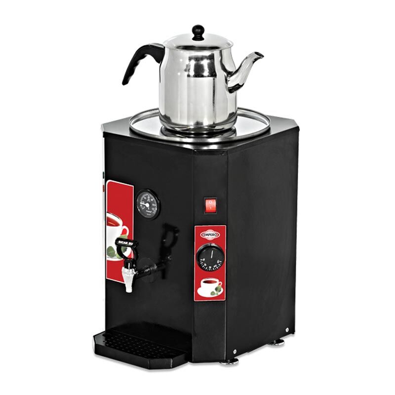 Empero Demlikli Çay Otomatı 120 Bardak Siyah, 29x36x40,  EMP.DCY.120