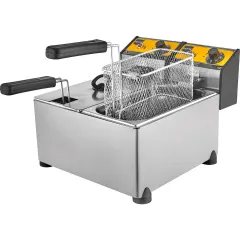 Remta Çiftli Kapaklı Fritöz, 3+3 lt ,Elektrikli , 36x48x29 cm, R92