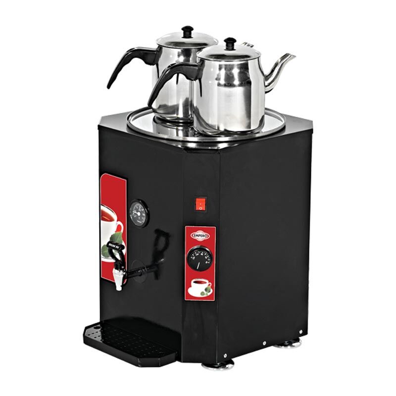 Empero Demlikli Çay Otomatı 250 Bardak Siyah, 35x42x44,  EMP.DCY.250