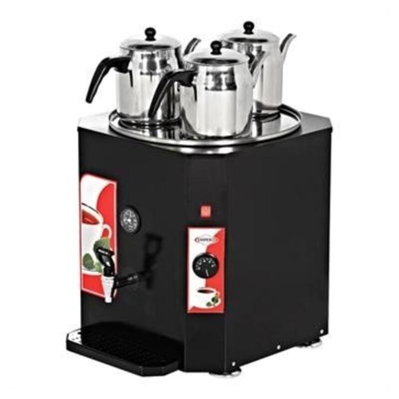 Empero Demlikli Çay Otomatı 350 Bardak Siyah, 41x48x45, EMP.DCY.350